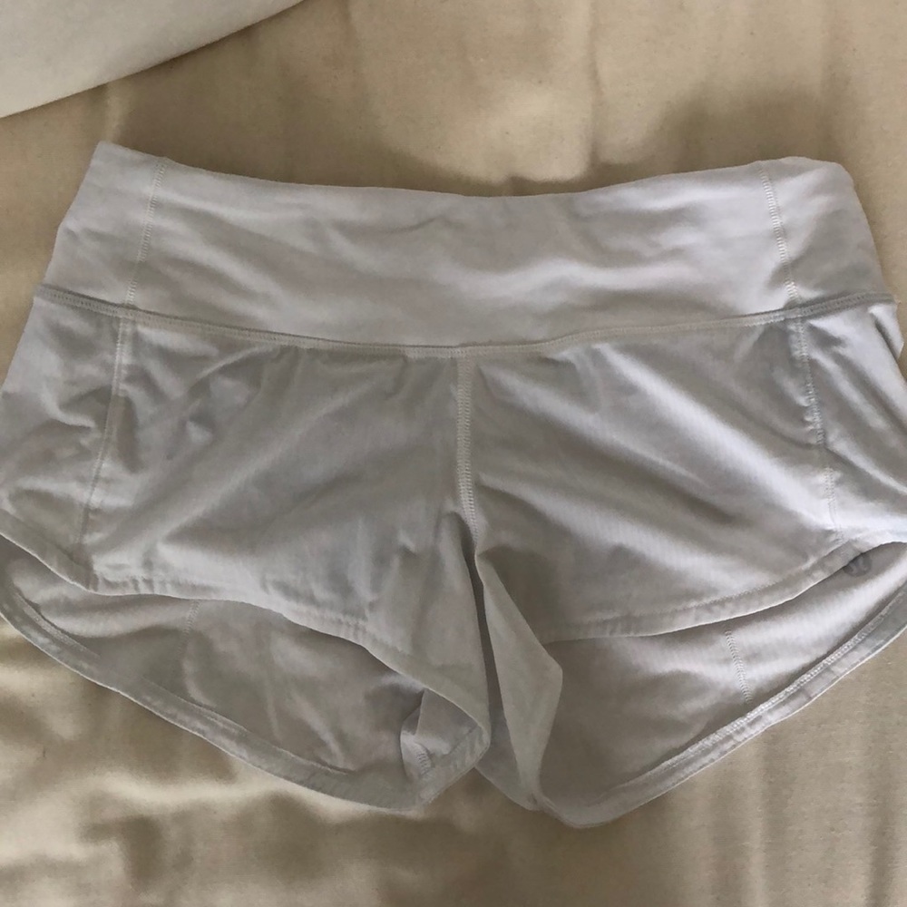white lululemon shorts!!!
